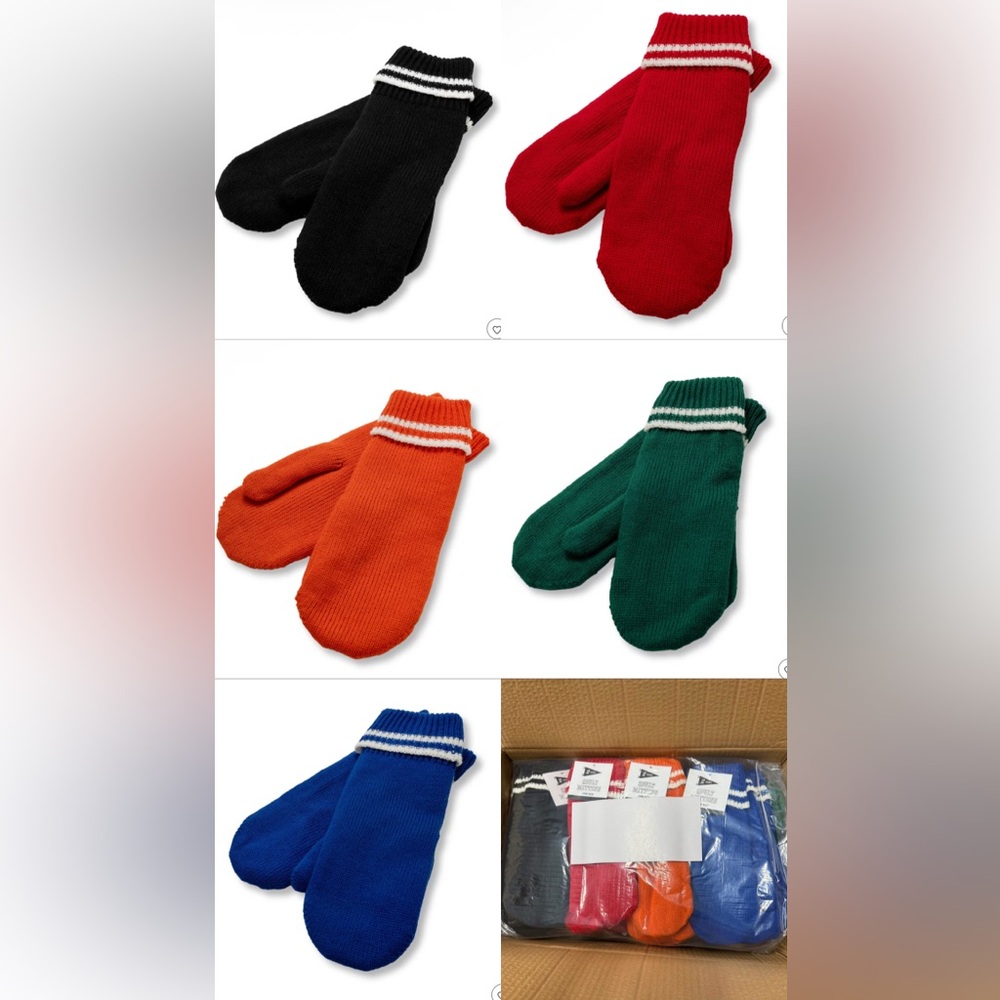 Case Pack of Adult Mittens Bullseye's Playground™ - 16 Mittens - Assorted Colors